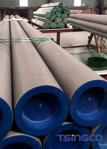 Paip Logam Super Austenitik Dikimpal Tahan Karat Sch80 Steel 904L 254smo Paip dengan Letupan Pasir untuk Loji Rawatan Air Laut