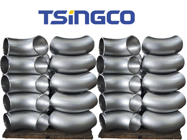 اتصالات لوله زانویی 90d Pickling لوله فولادی ضد زنگ جوش داده شده 304/316L