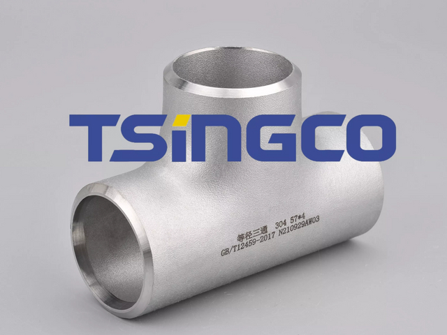 SS304 SS316L Stainless Steel Tee Weld Steel Pipe Fitting Tee