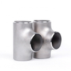 DIN Standard Nickel Alloy Steel Pipe Fitting Inconel 690 625 600 Straight Tee with Pickled Surface