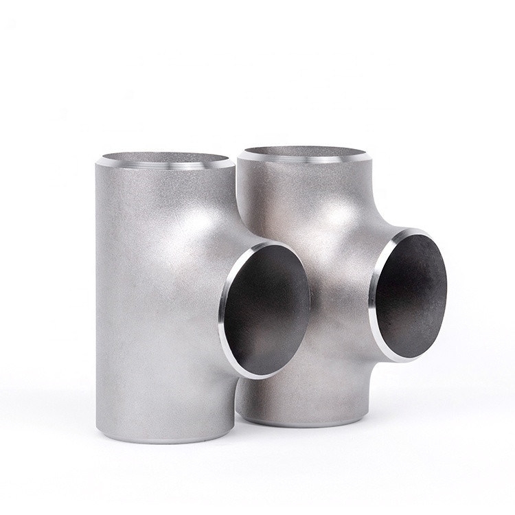 DIN Standard Nickel Alloy Steel Pipe Fitting Inconel 690 625 600 Straight Tee with Pickled Surface