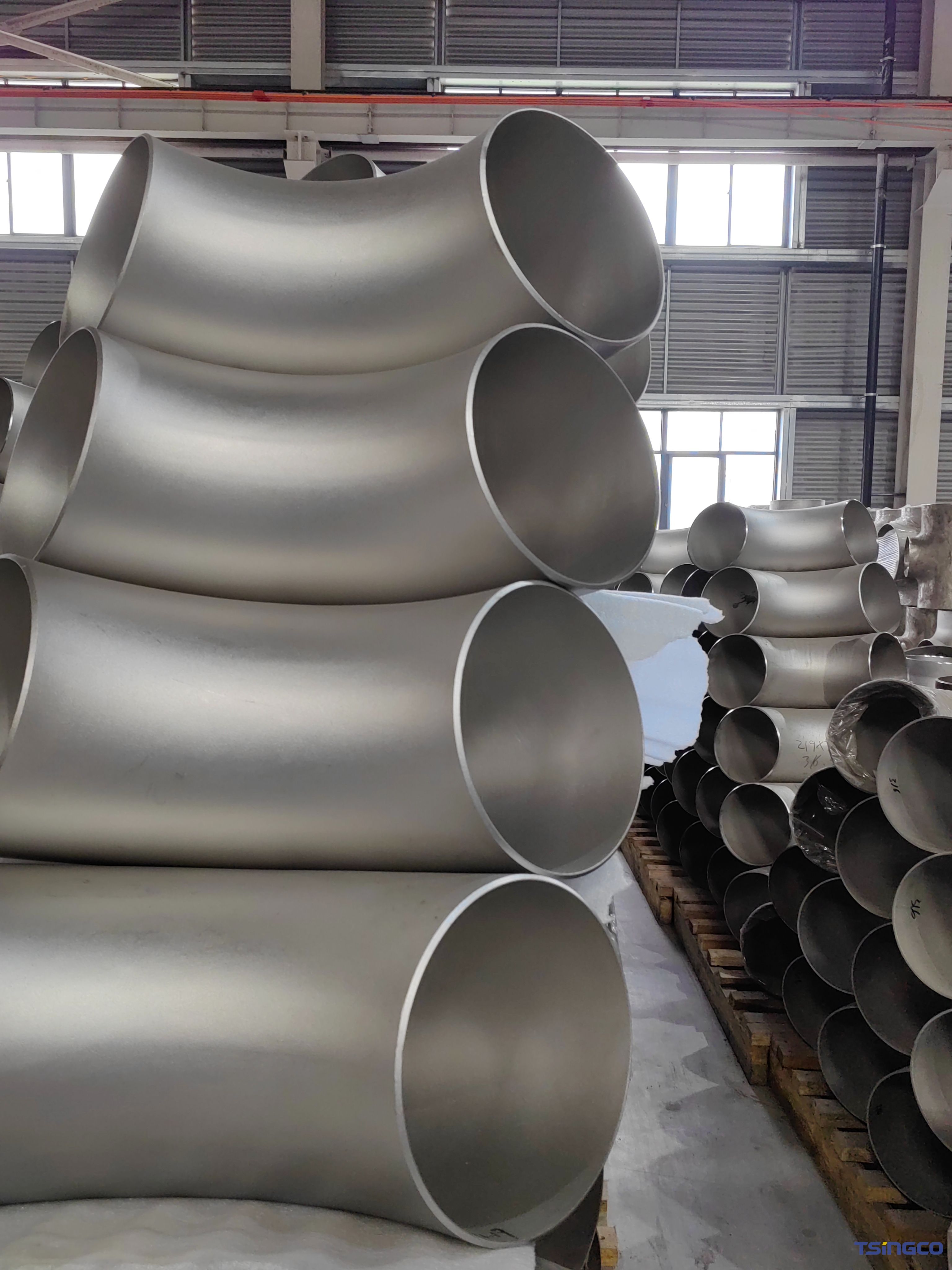 ASME/ANSI SS304/304L/316/316L Pemasangan Pipa Las Stainless Steel Siku Bengkok