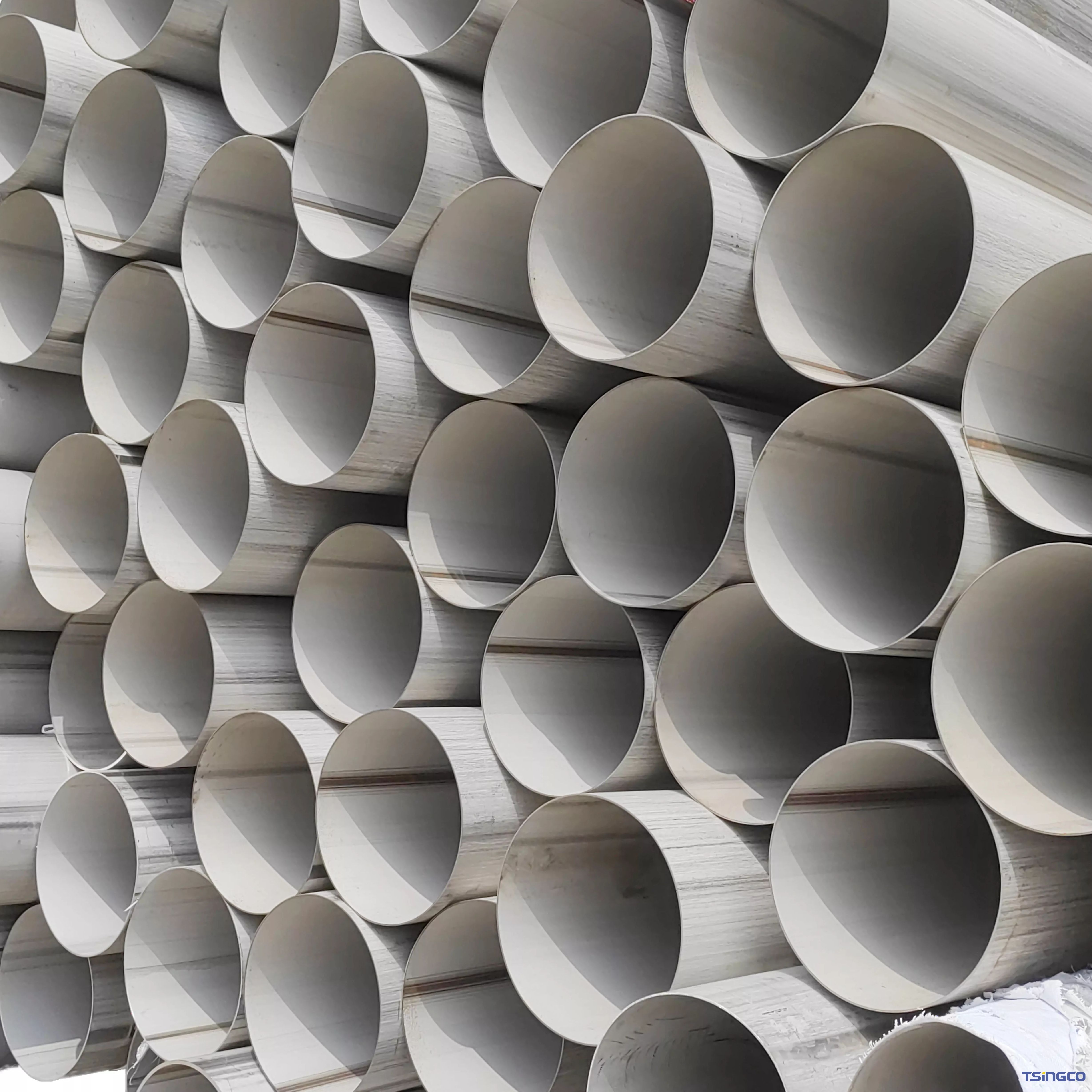 የላቀ አፈጻጸም ባለ ሁለትዮሽ አይዝጌ ብረት Tubos S31803፣ S22253፣ S32750፣ S31500፣ SSAW Weld 48mmx3mm tube ለሲሚንቶ ፋብሪካ ግንባታ